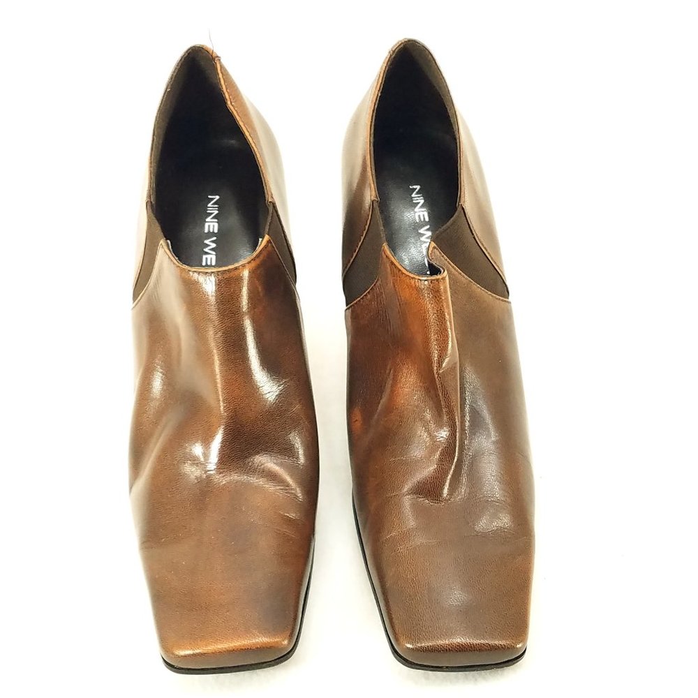 Nine West Leather Heeled Booties